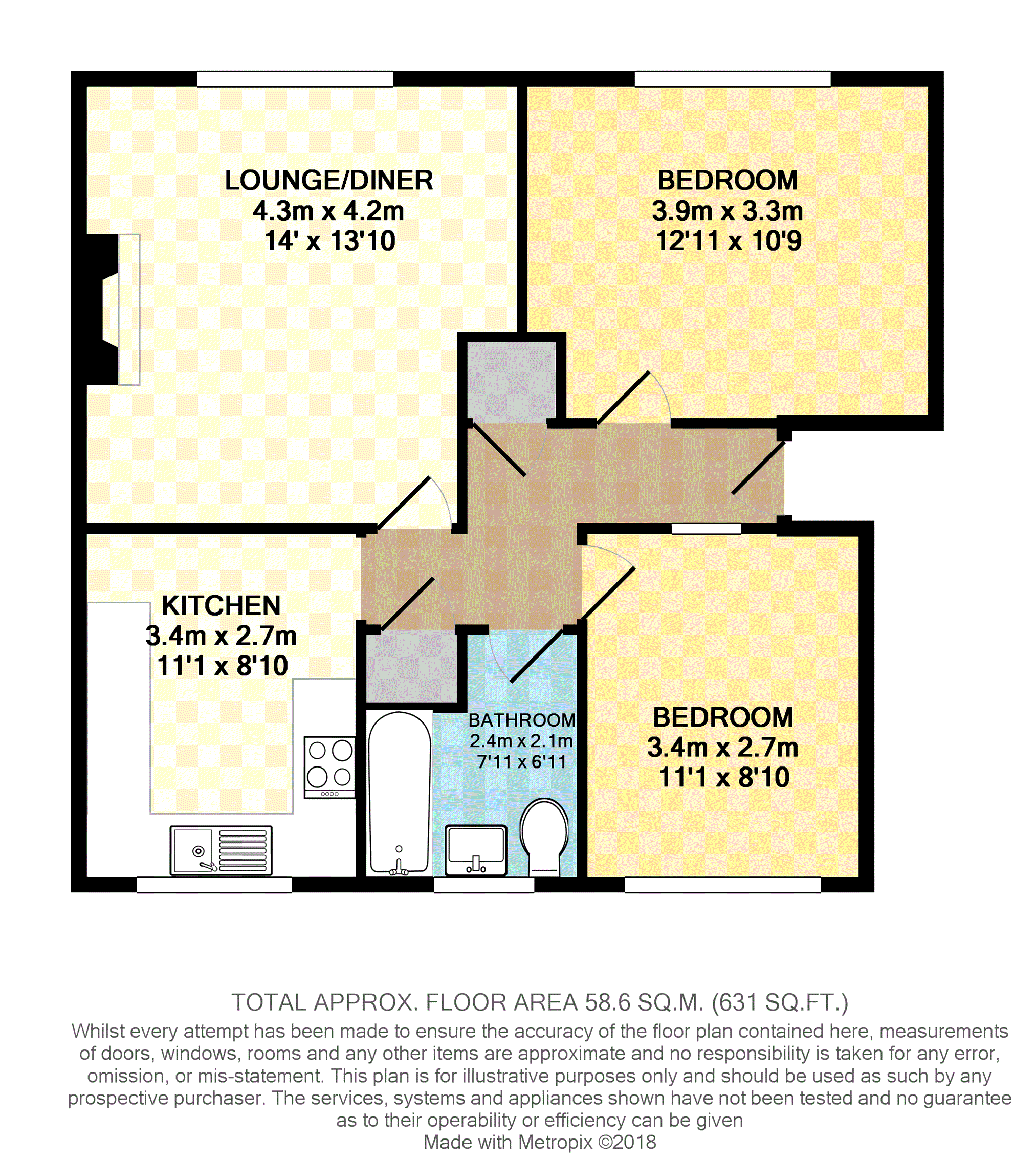 2 Bedrooms Maisonette to rent in Nell Gwynne Close, Ascot SL5