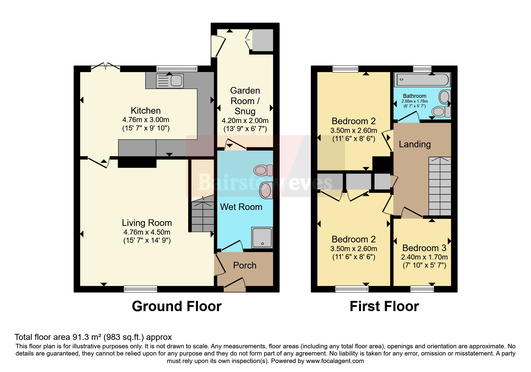 16, Leafdown Close, Cannock floorplan