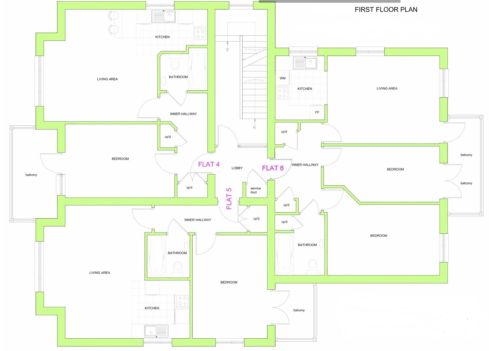 Flat 4, Millstone House, 99, Victoria Drive, West Sussex floorplan