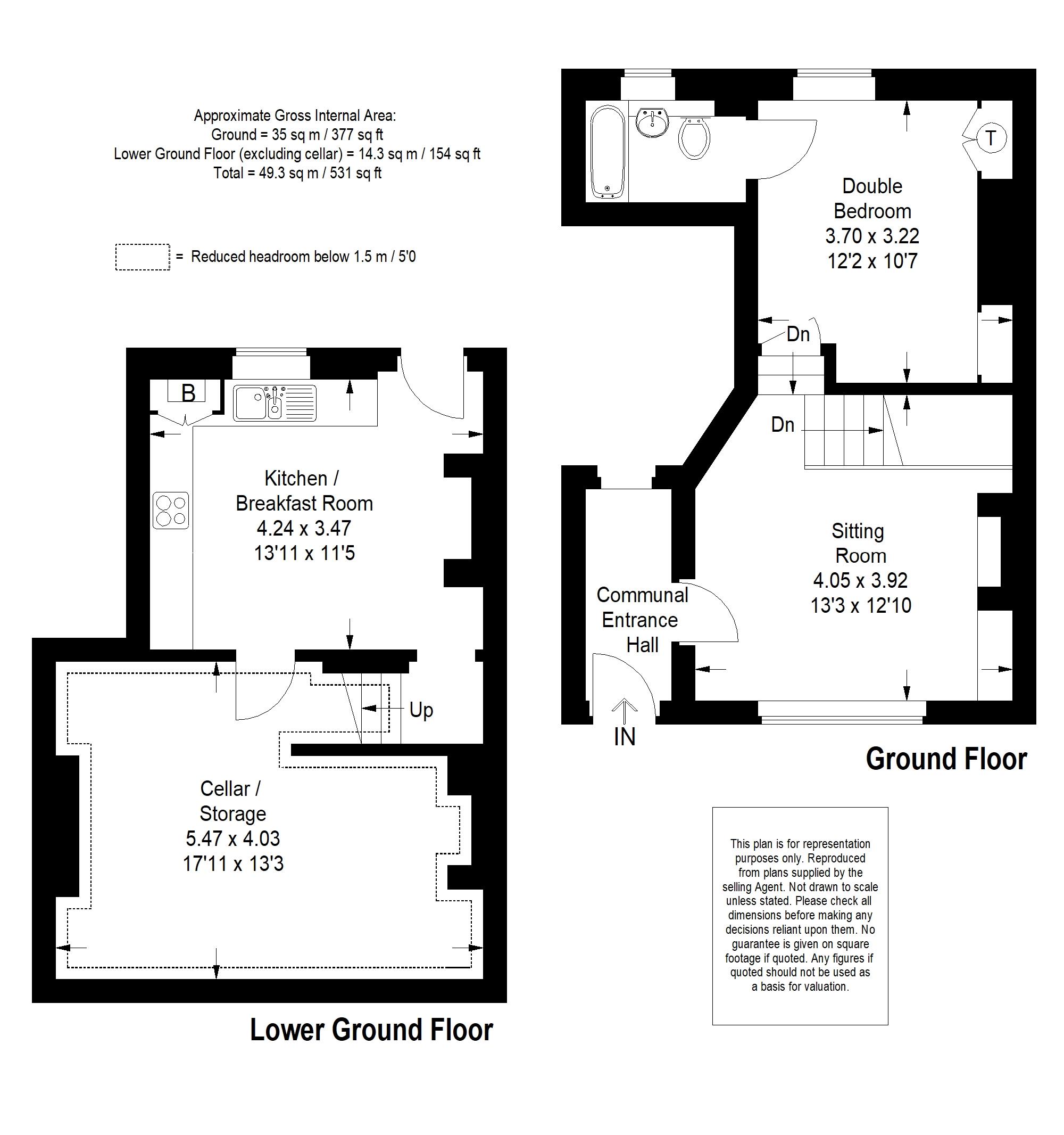 1 Bedrooms Flat for sale in The Street, Albury, Guildford GU5