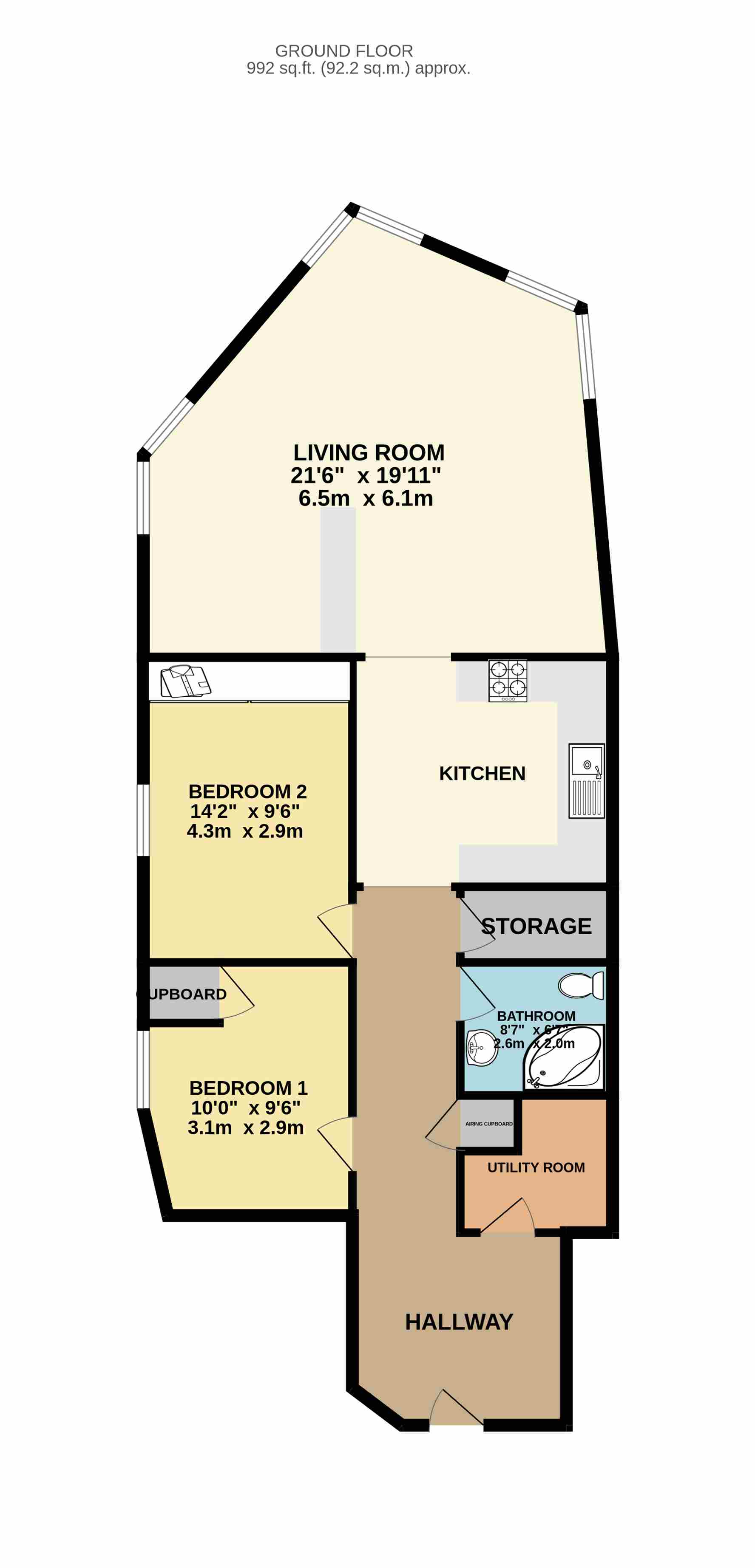 17, Holly Place, Eastbourne floorplan