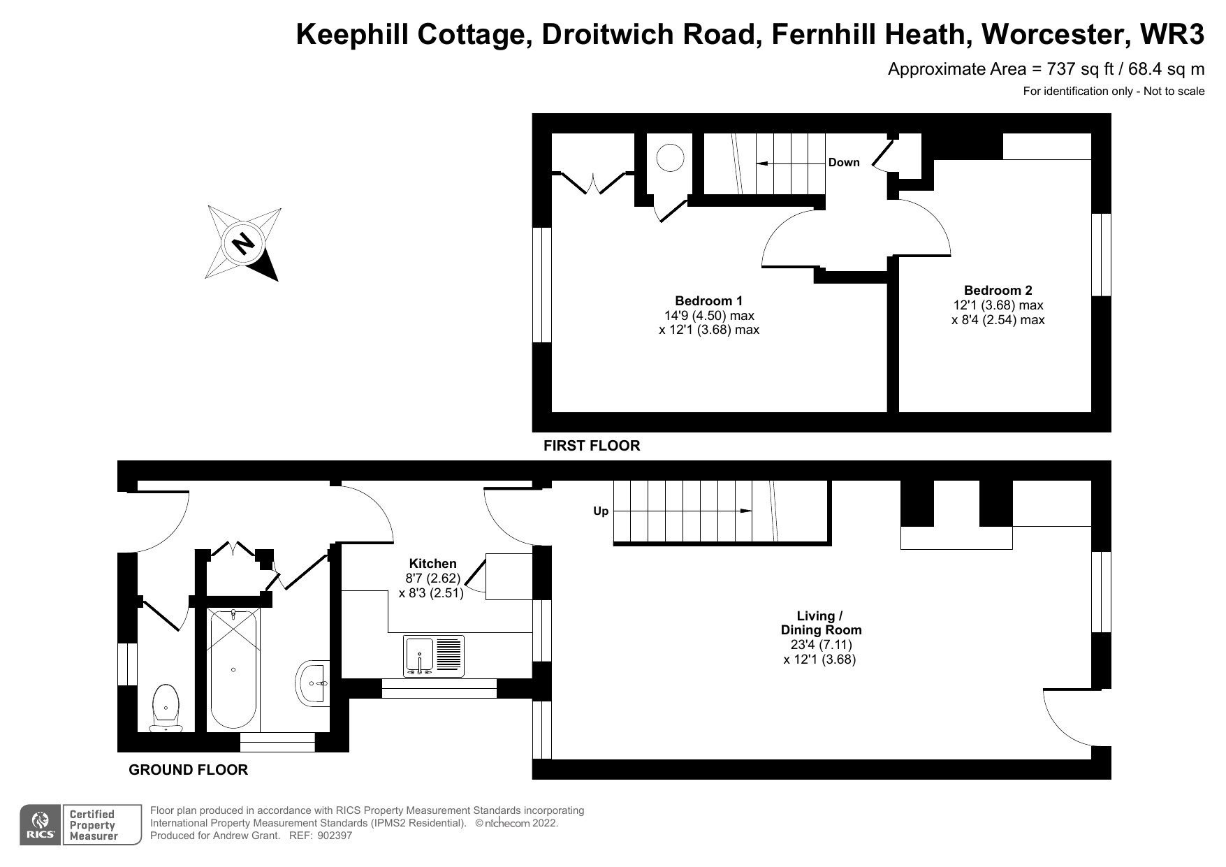 2 Keephill Cottage, Droitwich Road, Worcester floorplan