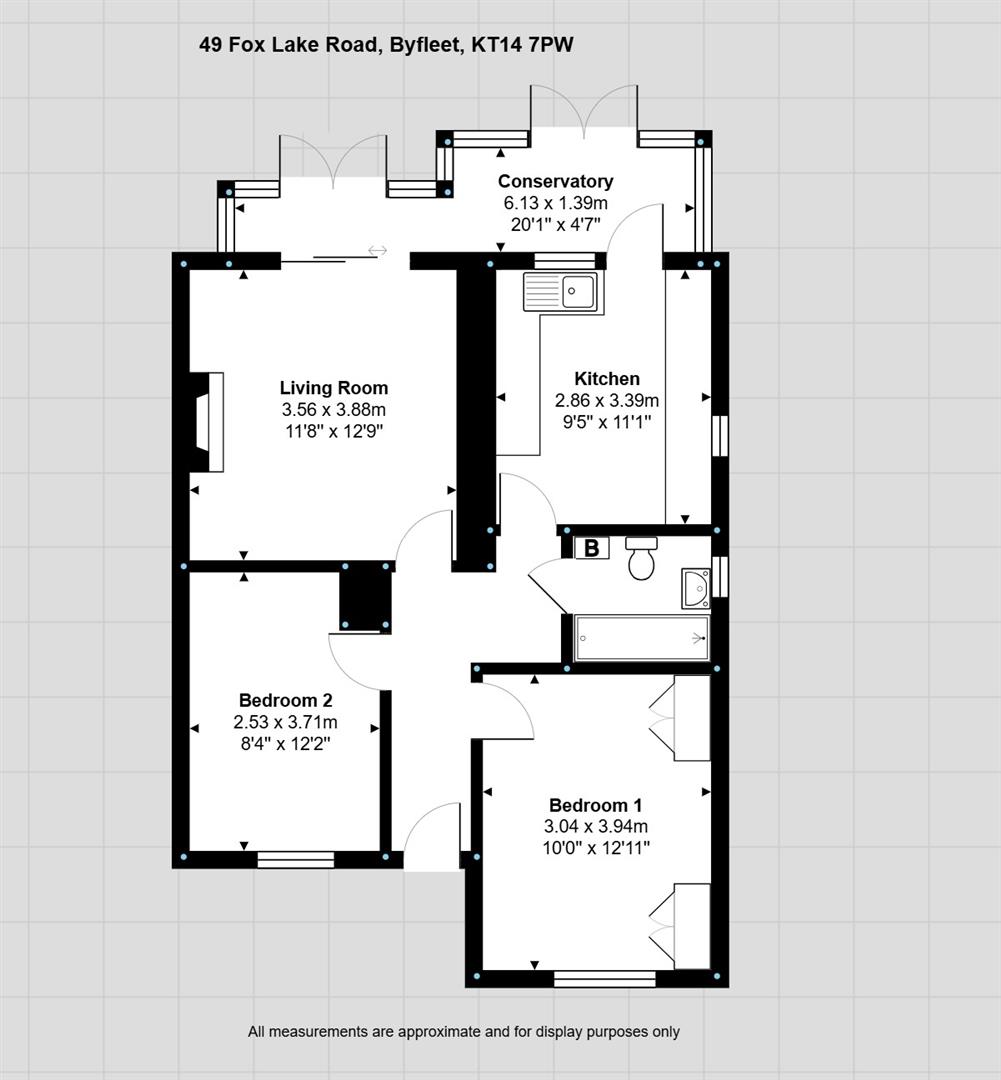 49, Foxlake Road, Byfleet floorplan
