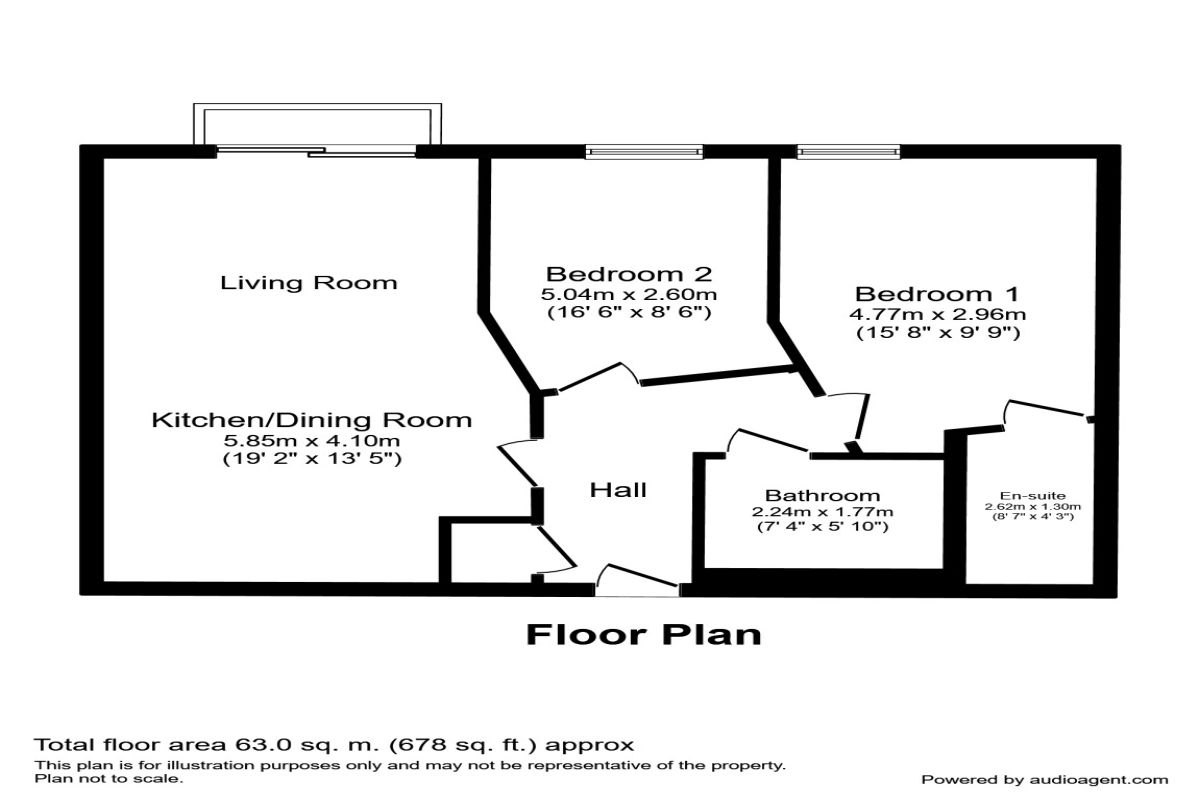 2 Bedrooms Flat to rent in Hornbeam Way, Manchester M4