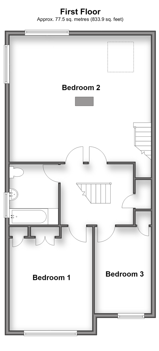 St. Edward's Road, Southsea floorplan