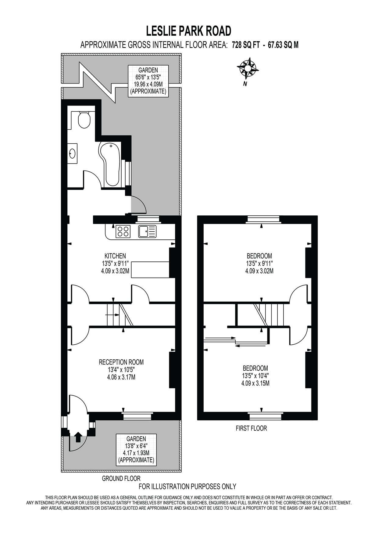 Leslie Park Road, East Croydon CR0, 2 bedroom terraced house for sale