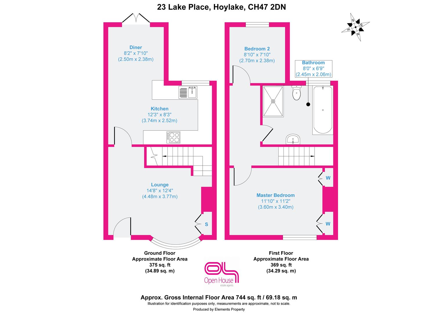 23, Lake Place, Wirral floorplan