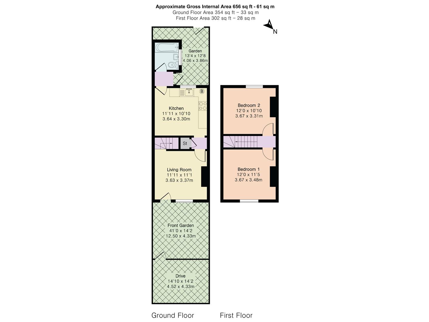 Burr Close, St. Albans floorplan