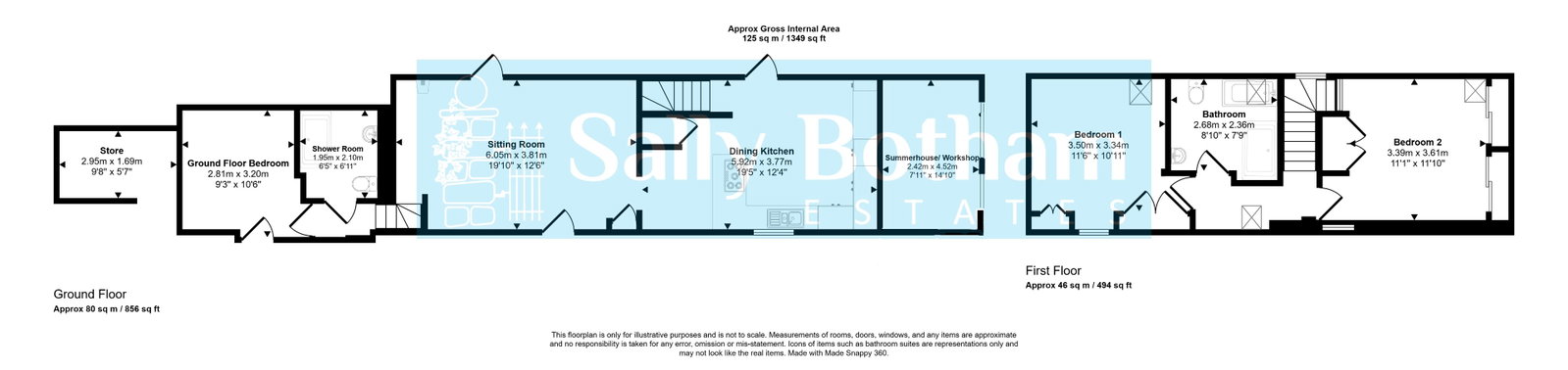 Swallow Barn, Overton, Chesterfield floorplan