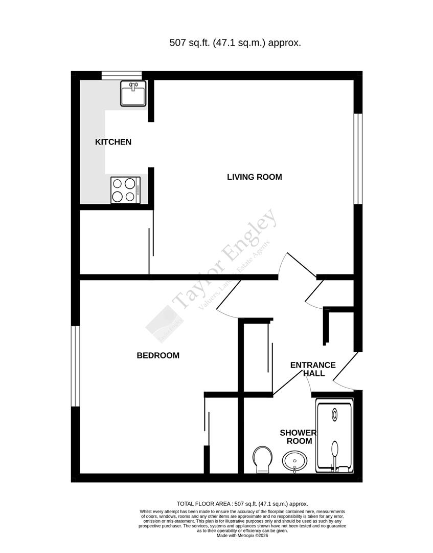 Flat 12, Guardian Court, Brookside Avenue, Polegate floorplan