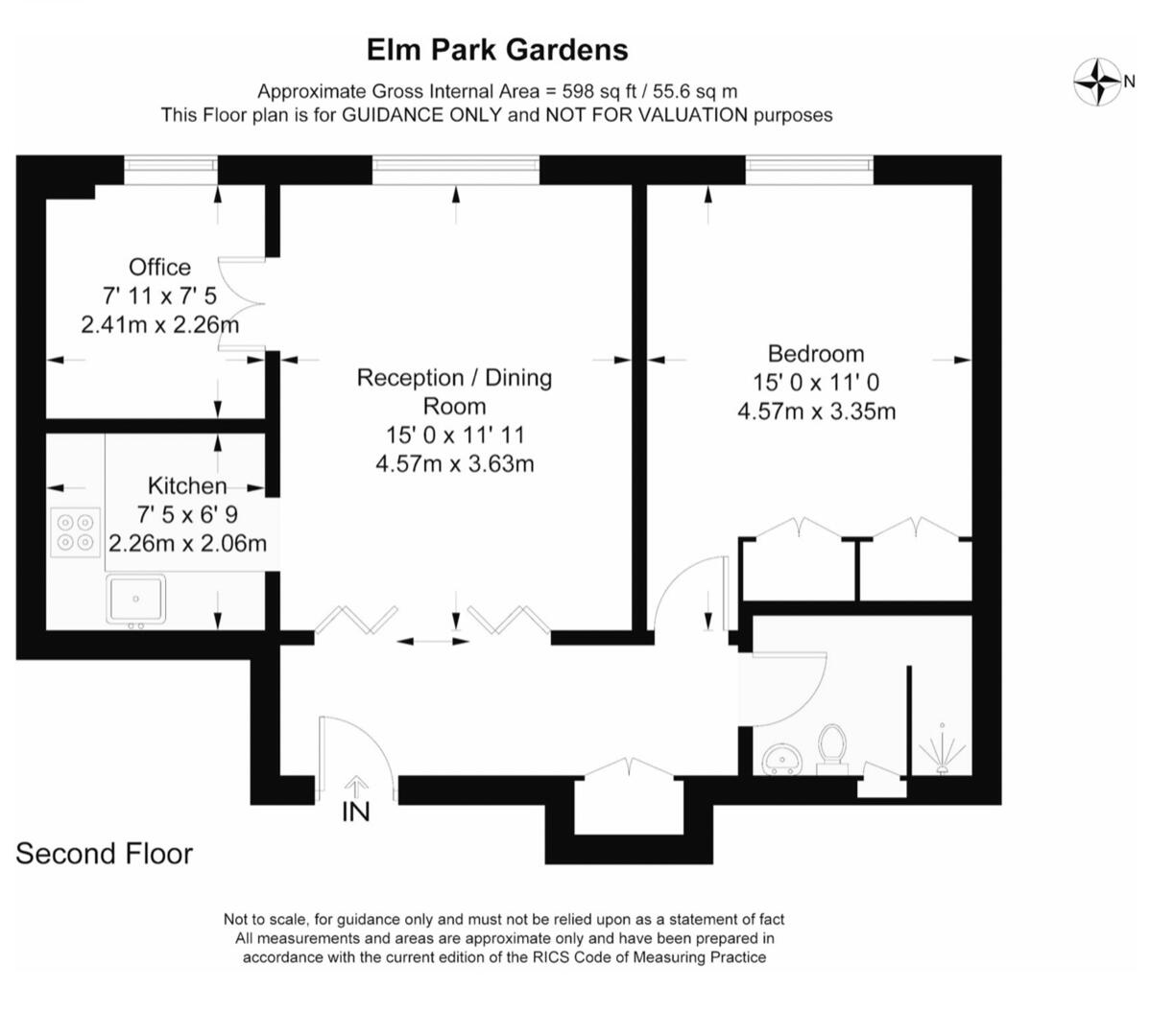 Flat 12, 68, Elm Park Gardens, London floorplan