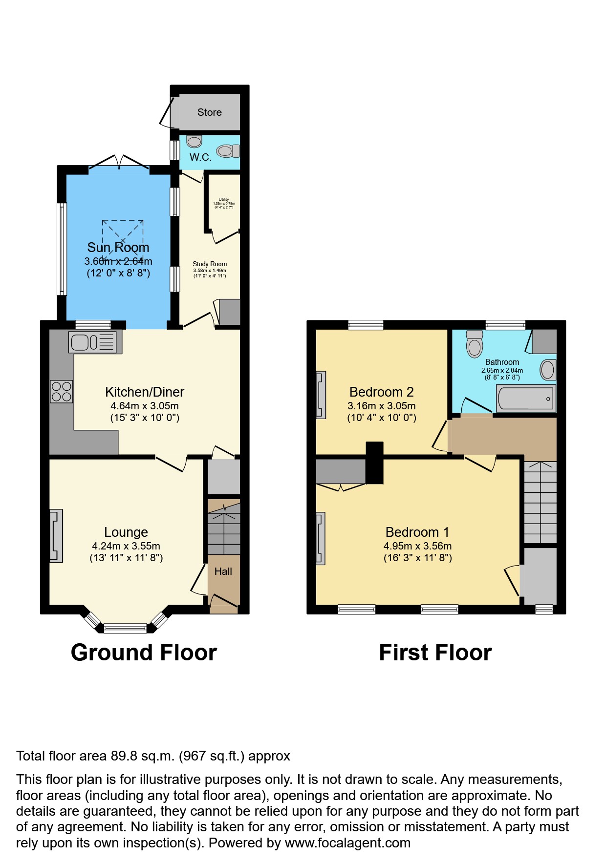 Station Road, Ruskington, Sleaford NG34, 2 bedroom terraced house for