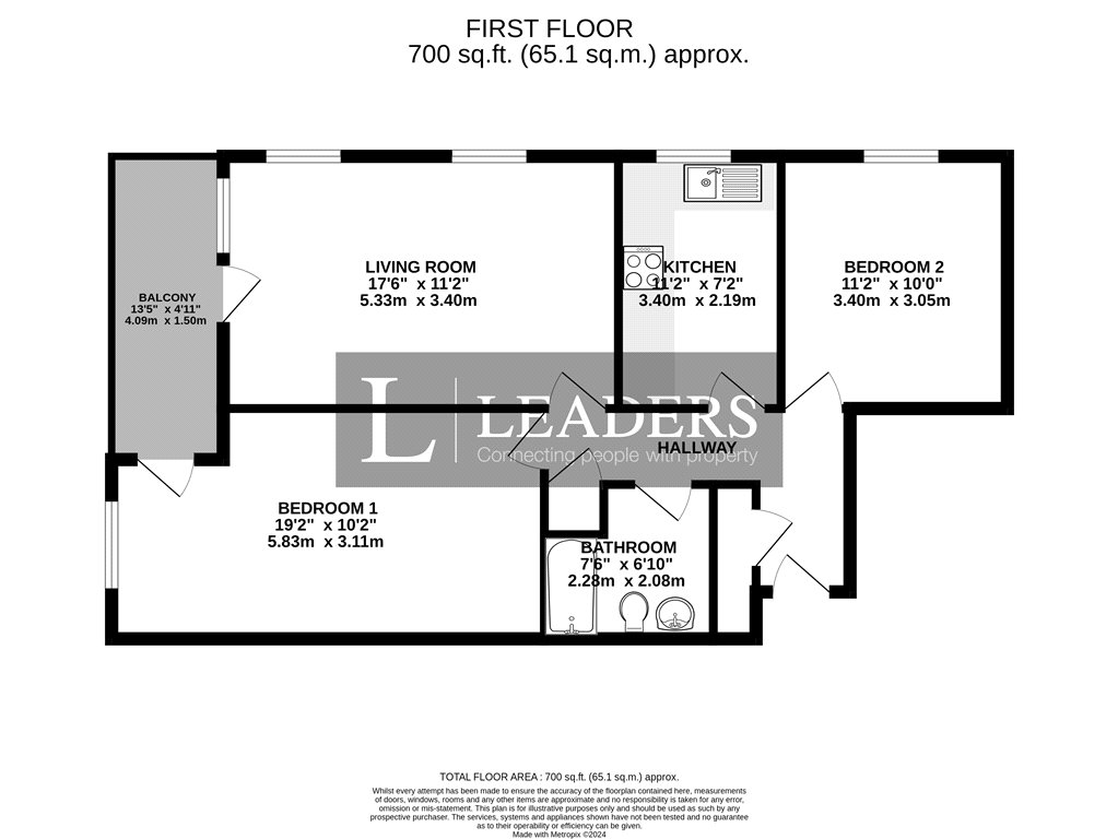 11, Green Court, Littlehampton floorplan