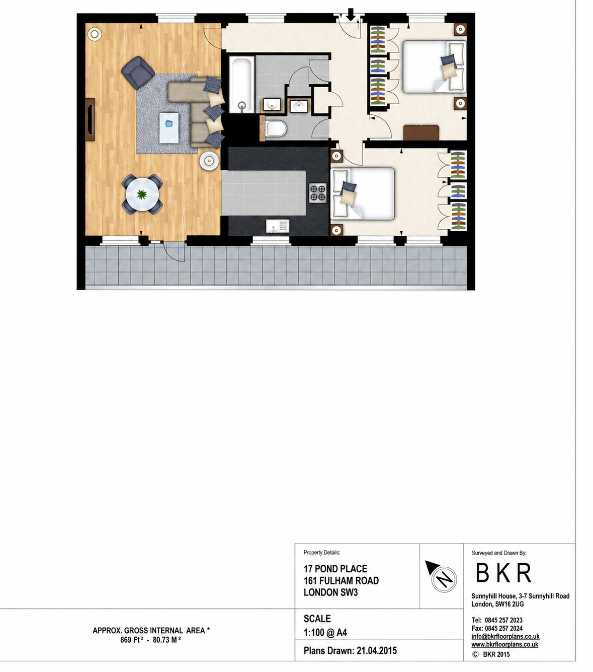 Fulham Road, London floorplan