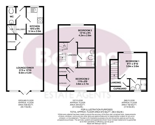 3 Bedrooms End terrace house to rent in Raynham Close, Guildford GU4