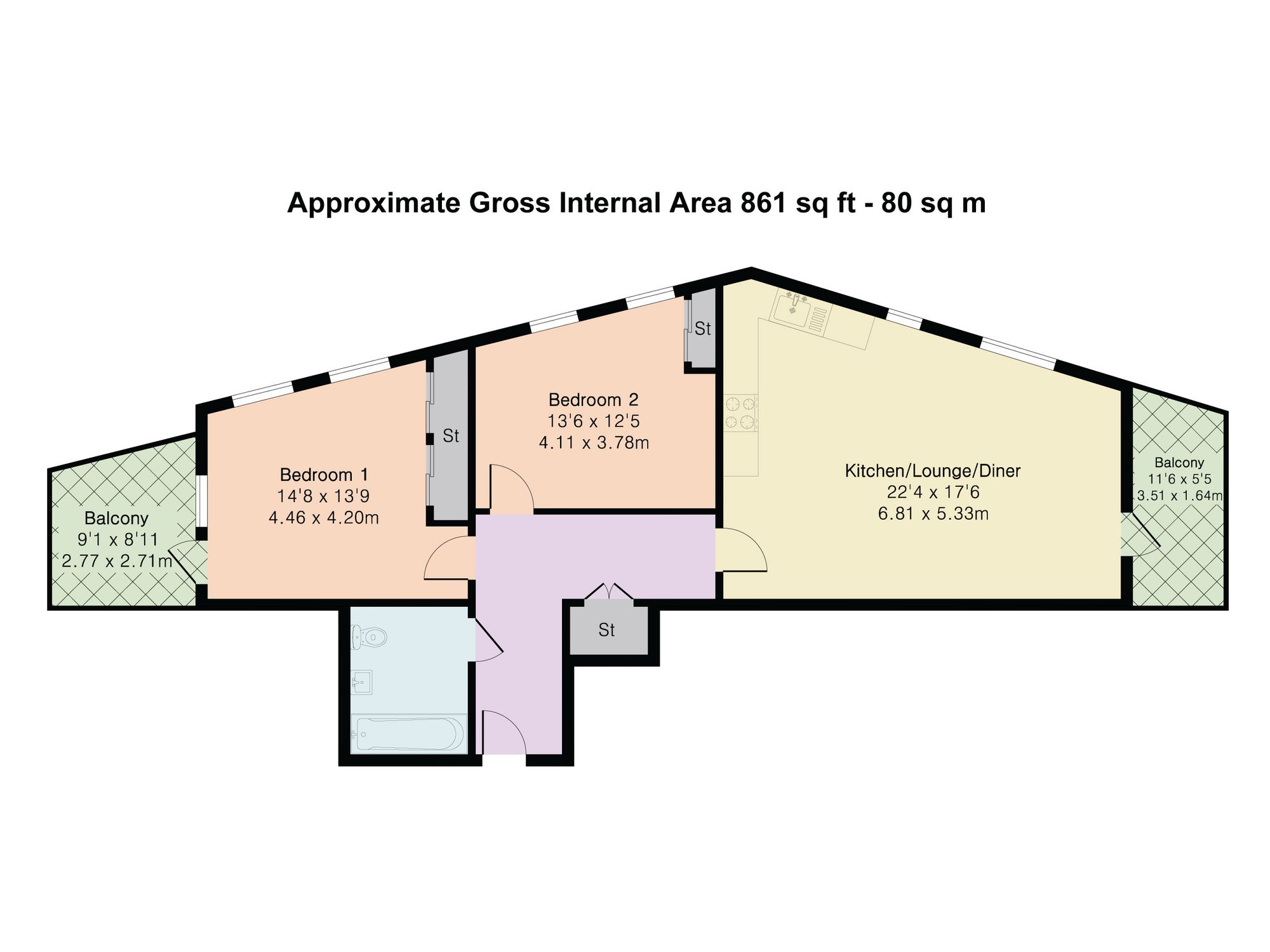 13 Clavering Court The Ridgeway, Hertford floorplan