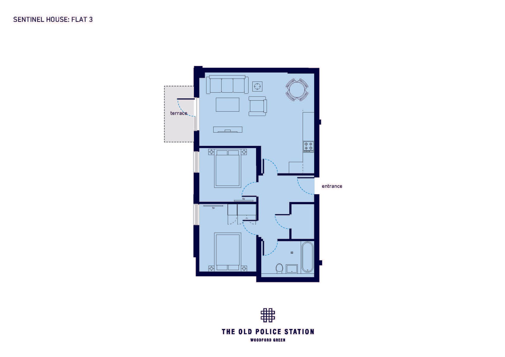 3a Sentinel House, 509 High Road, Woodford Green floorplan