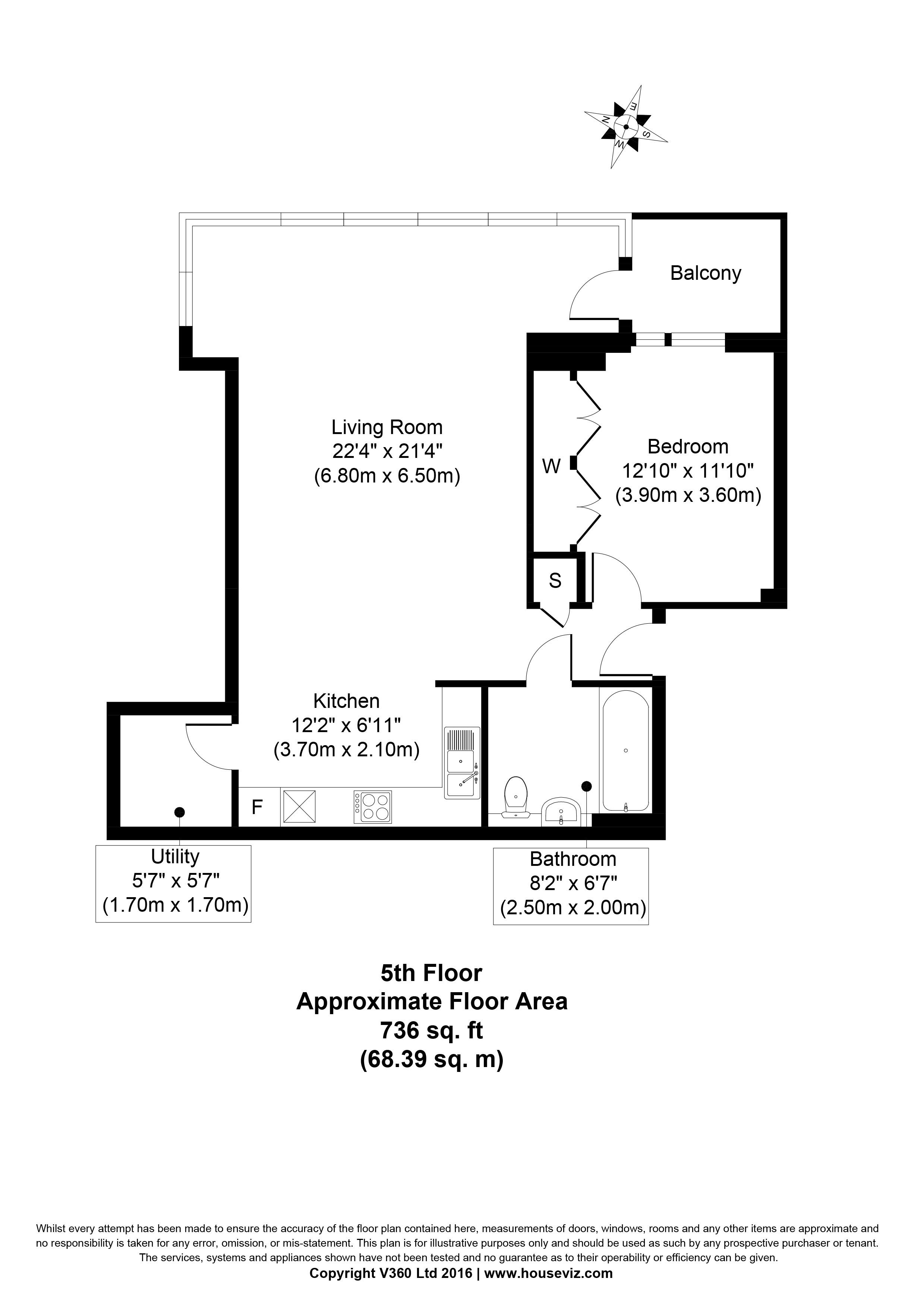 1 Bedrooms Flat to rent in Skyline Apartments, London N4