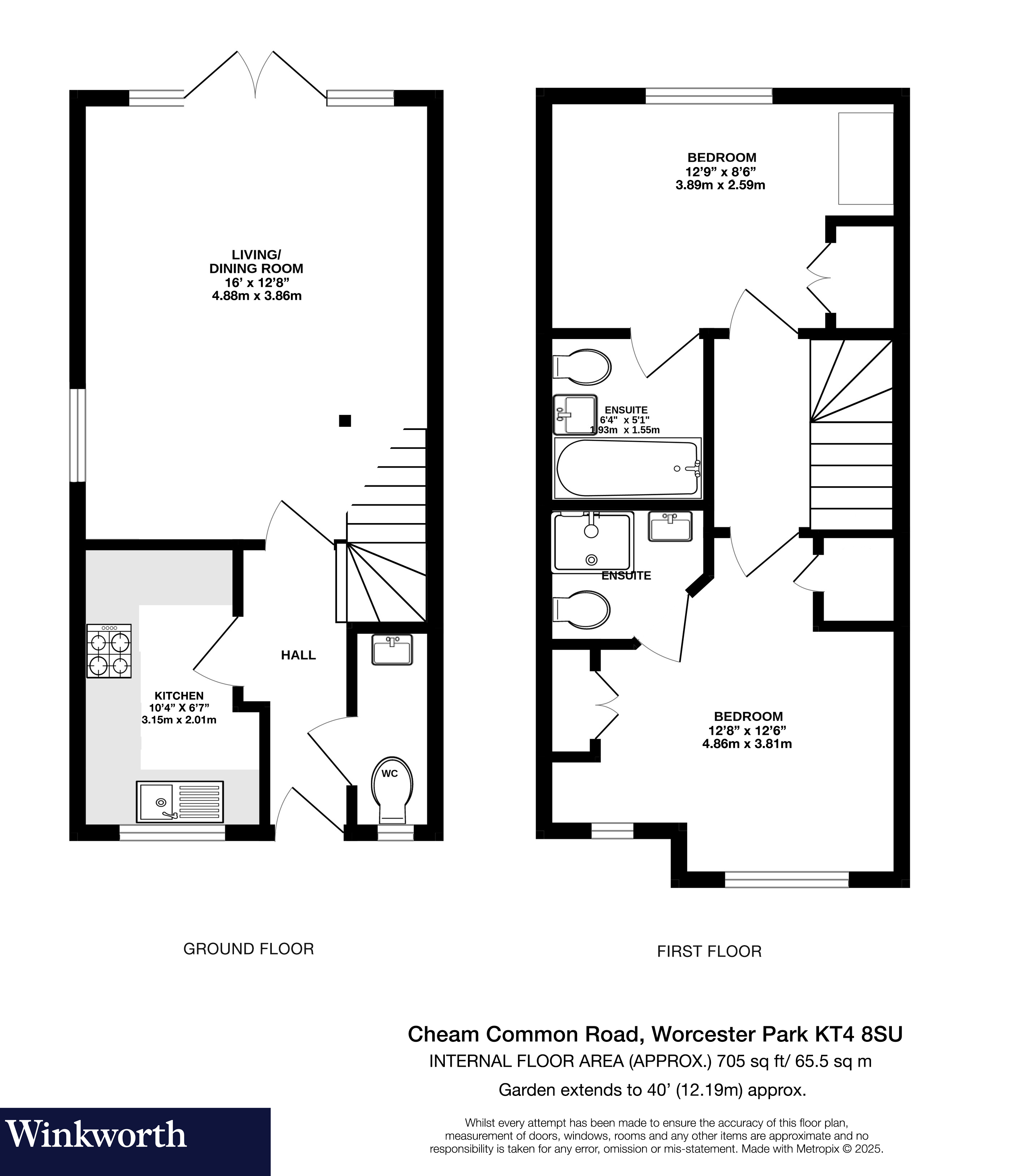 4, The Retreat, Worcester Park floorplan