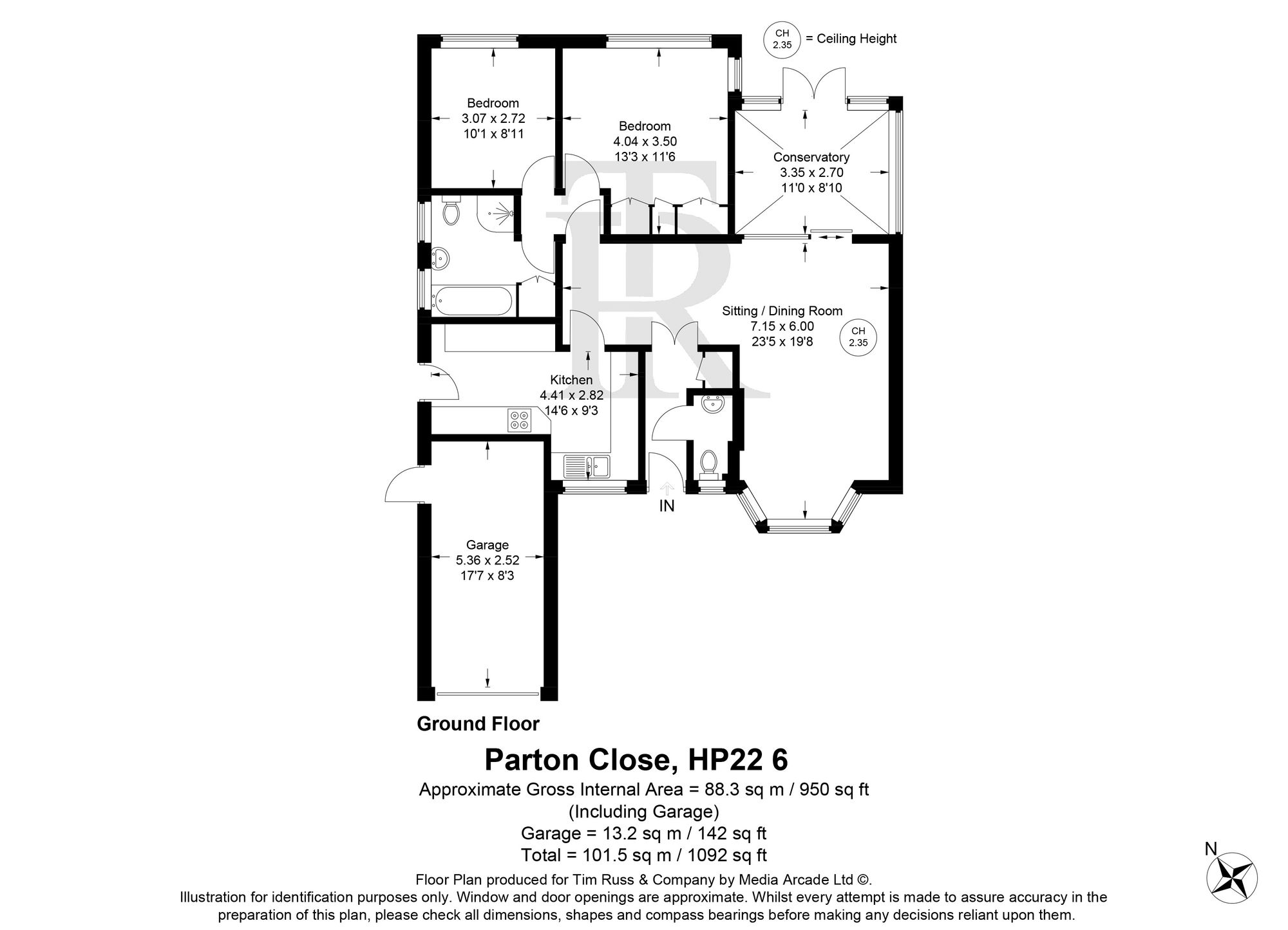 4 Parton Close, Aylesbury floorplan