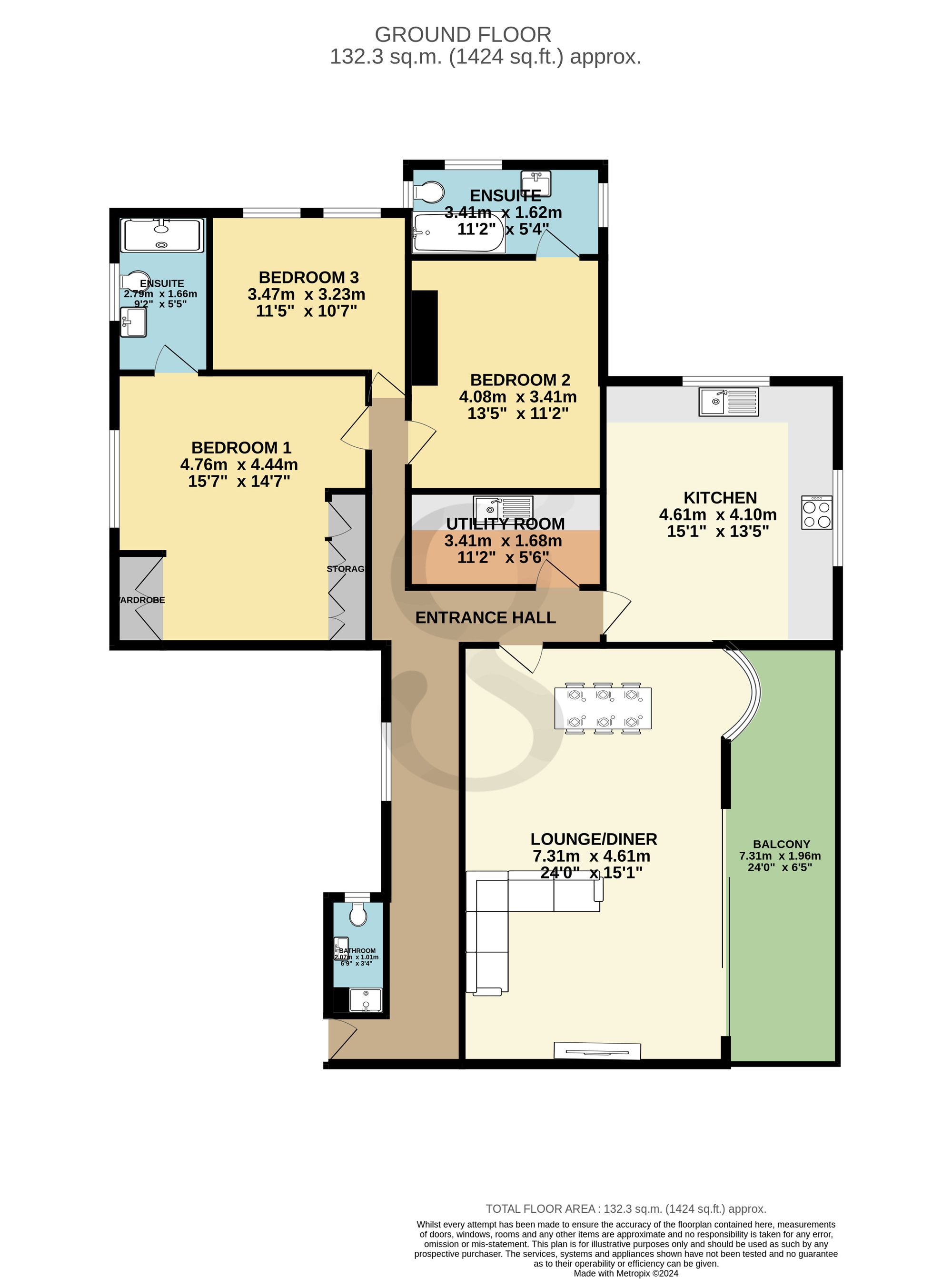 4 Cartref Apts La Rue Du Froid Vent, St. Saviour, Jersey floorplan