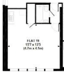 PSQ-19 - Pembridge Square Studio 19, 24 Pembridge Square, London floorplan