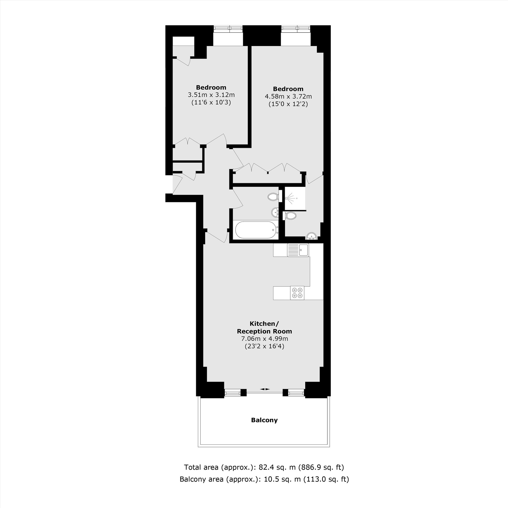Kew Bridge Road, Brentford floorplan