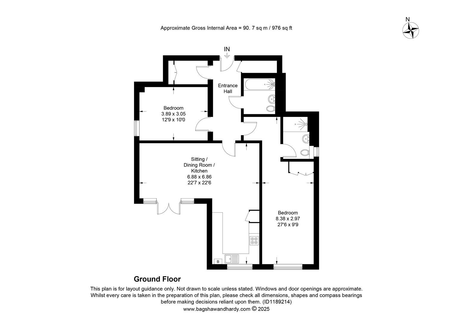 2 McLaren Court, 1 Cobham Road, Fetcham floorplan