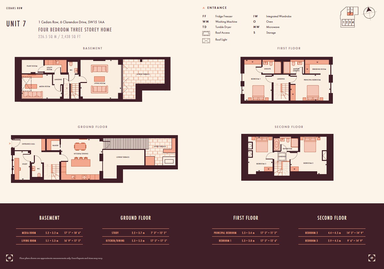 1 Cedars Row, 6, Clarendon Drive, London floorplan