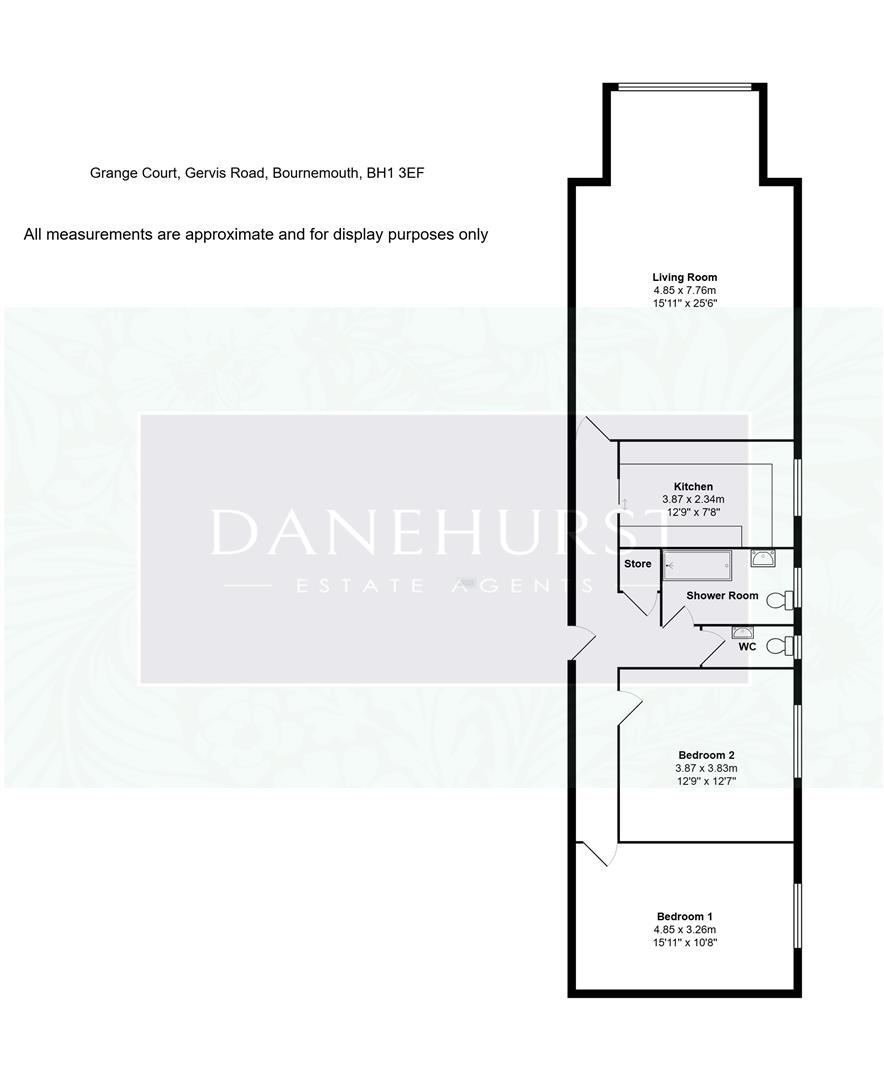 Flat 5, Grange Court, Gervis Road, Bournemouth floorplan