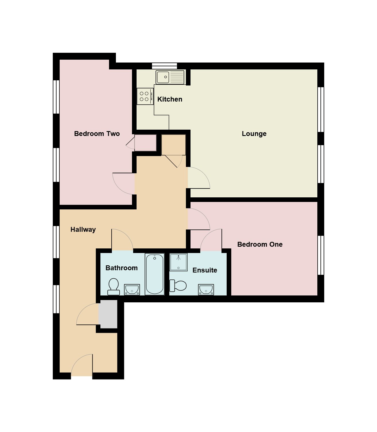 2 Bedrooms Flat to rent in Commonwealth Drive, Crawley RH10