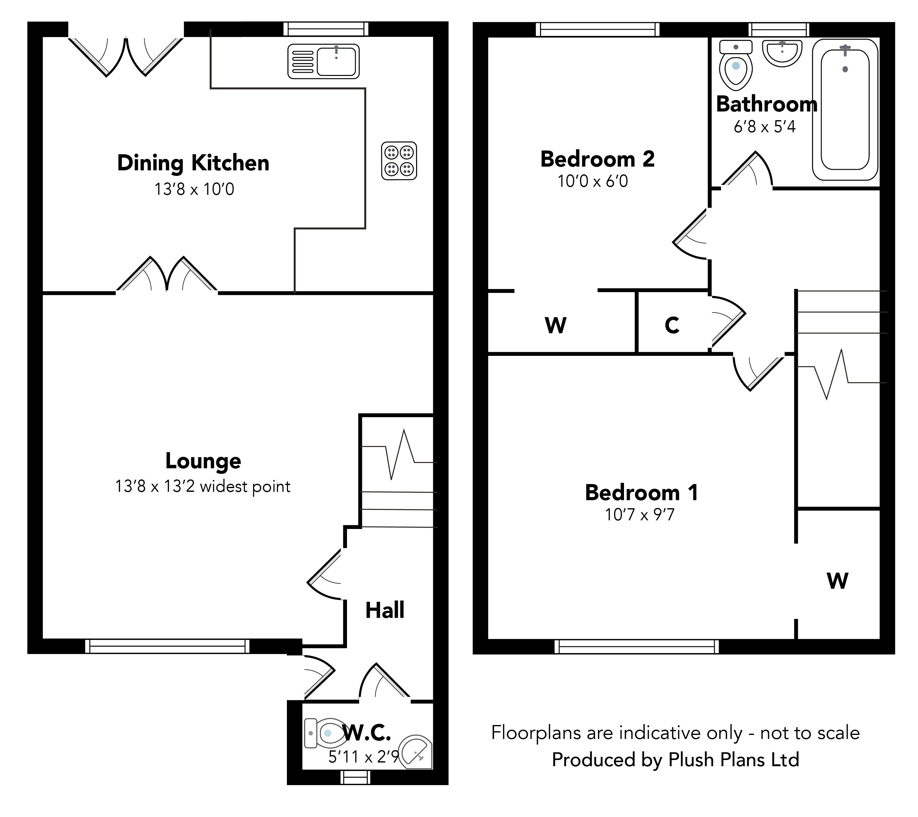 2 Bedrooms Terraced house for sale in 24B, Williamson Place, Johnstone PA5