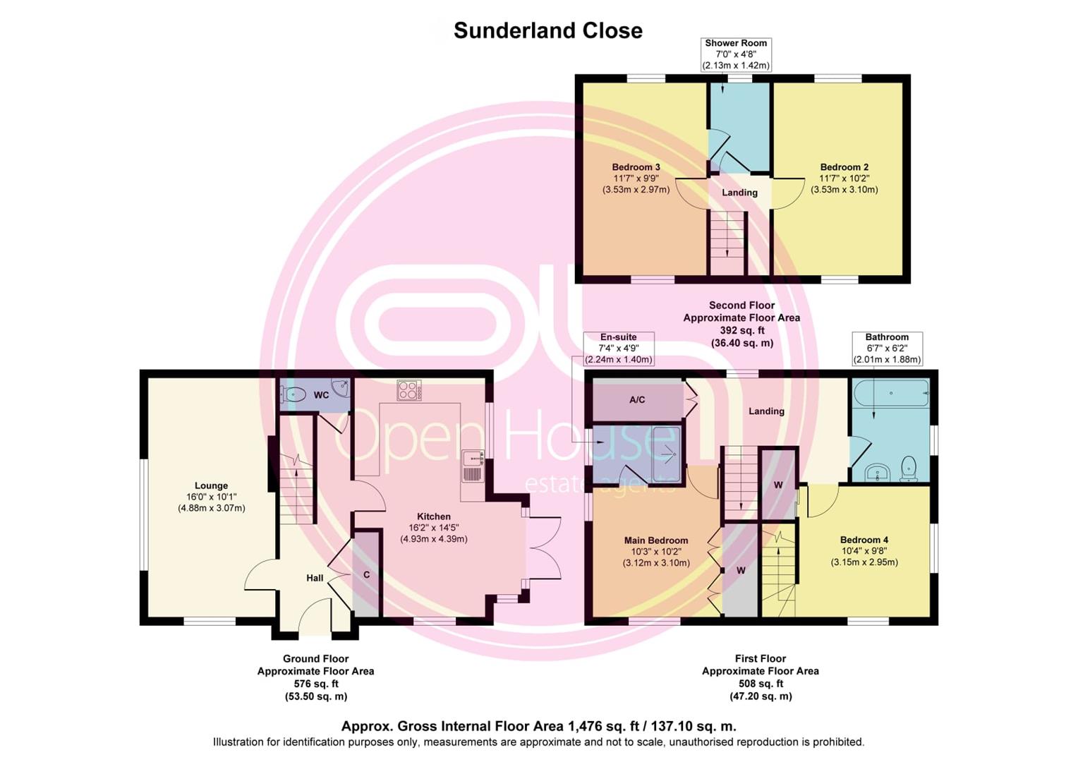 1, Sunderland Close, Church Gresley floorplan