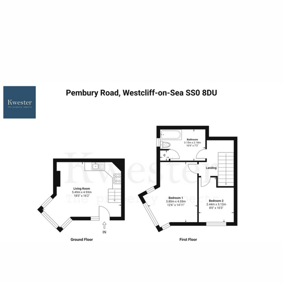 3 Pembury Road, Westcliff-on-sea floorplan