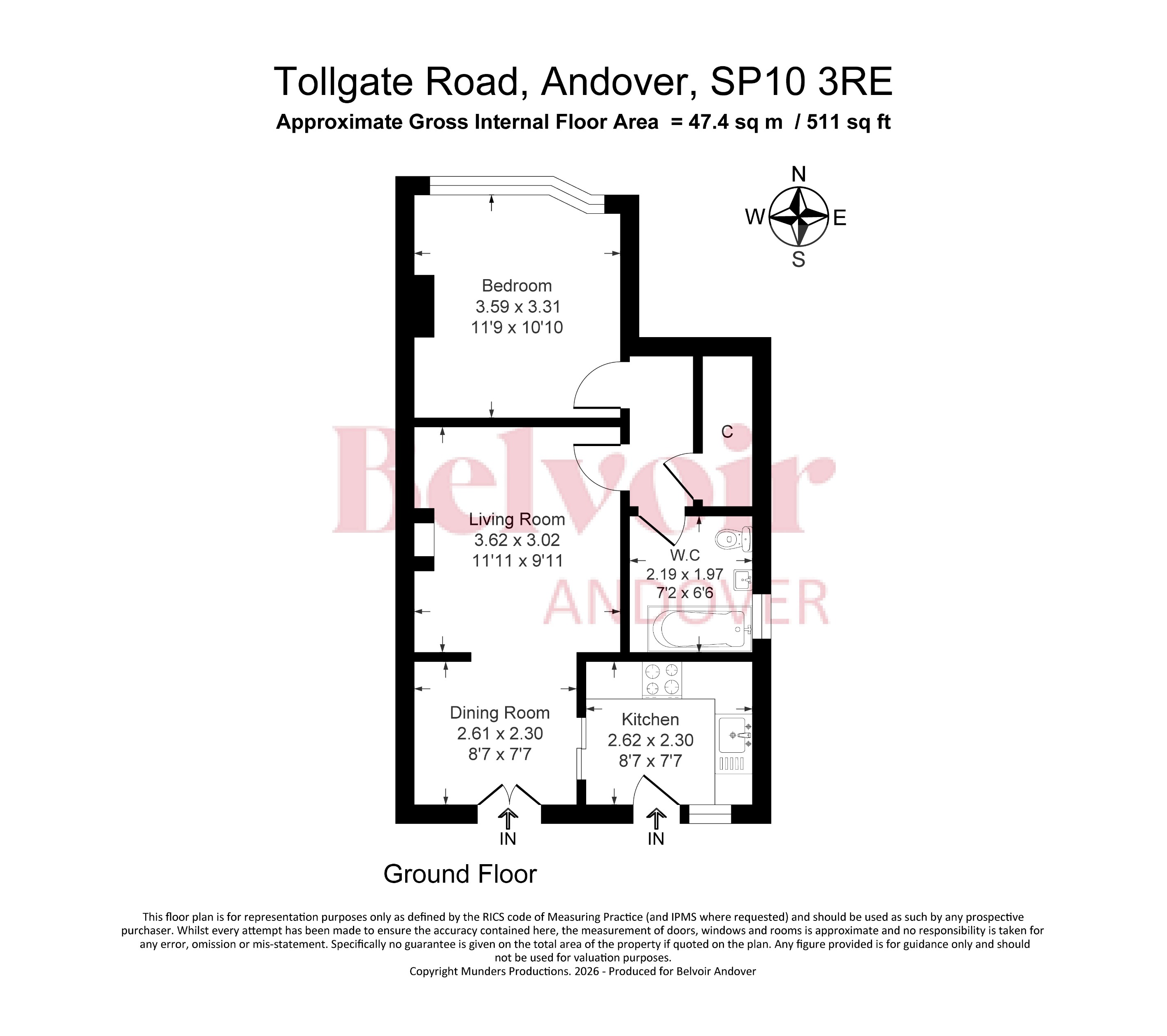 Tollgate Road, Andover floorplan