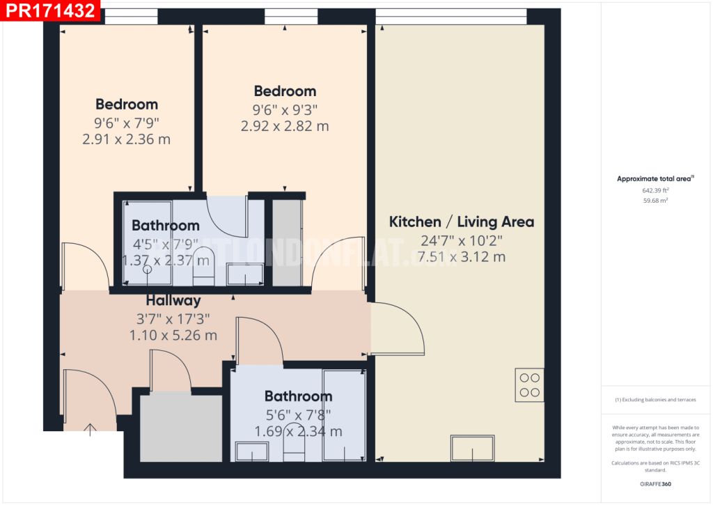 Petergate, Battersea floorplan