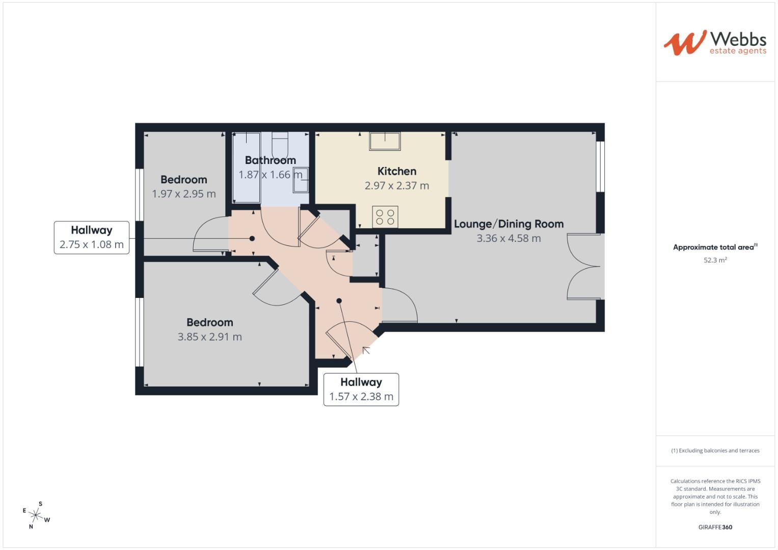 Flat 13, Harpers Court, Heath Hayes floorplan