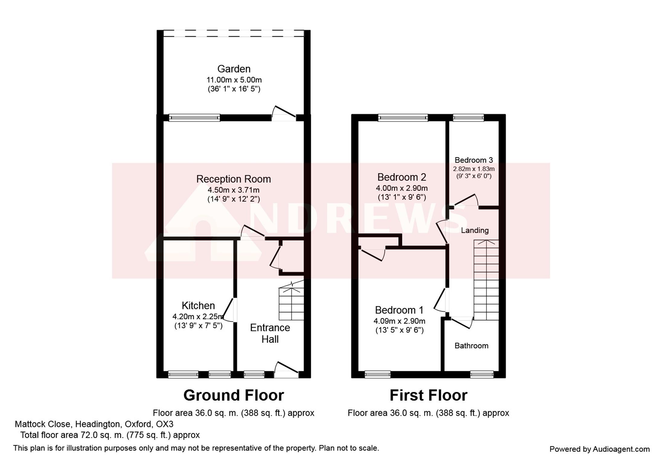 3 Bedrooms Terraced house for sale in Mattock Close, Headington, Oxford OX3