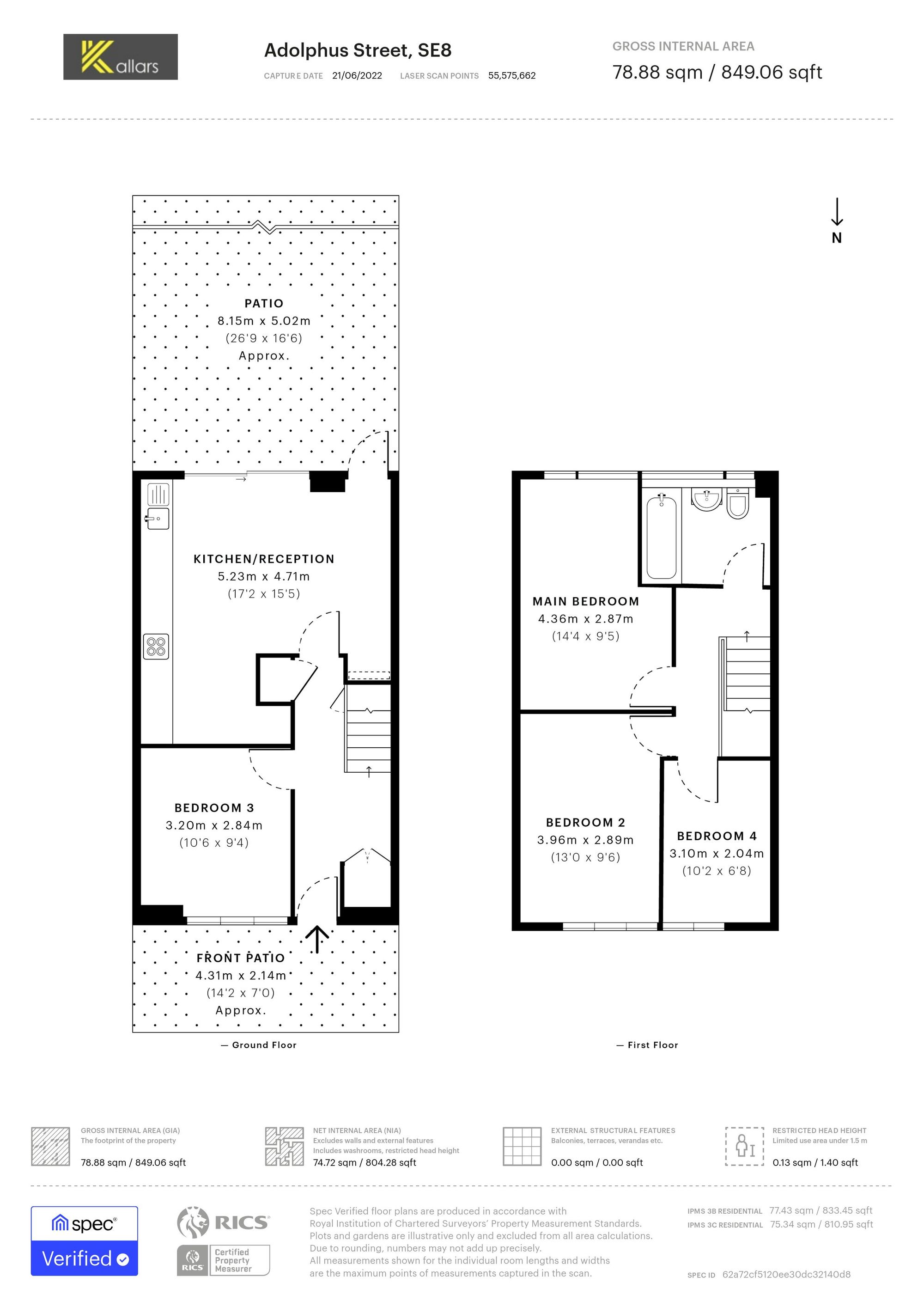 20 Adolphus Street, London floorplan