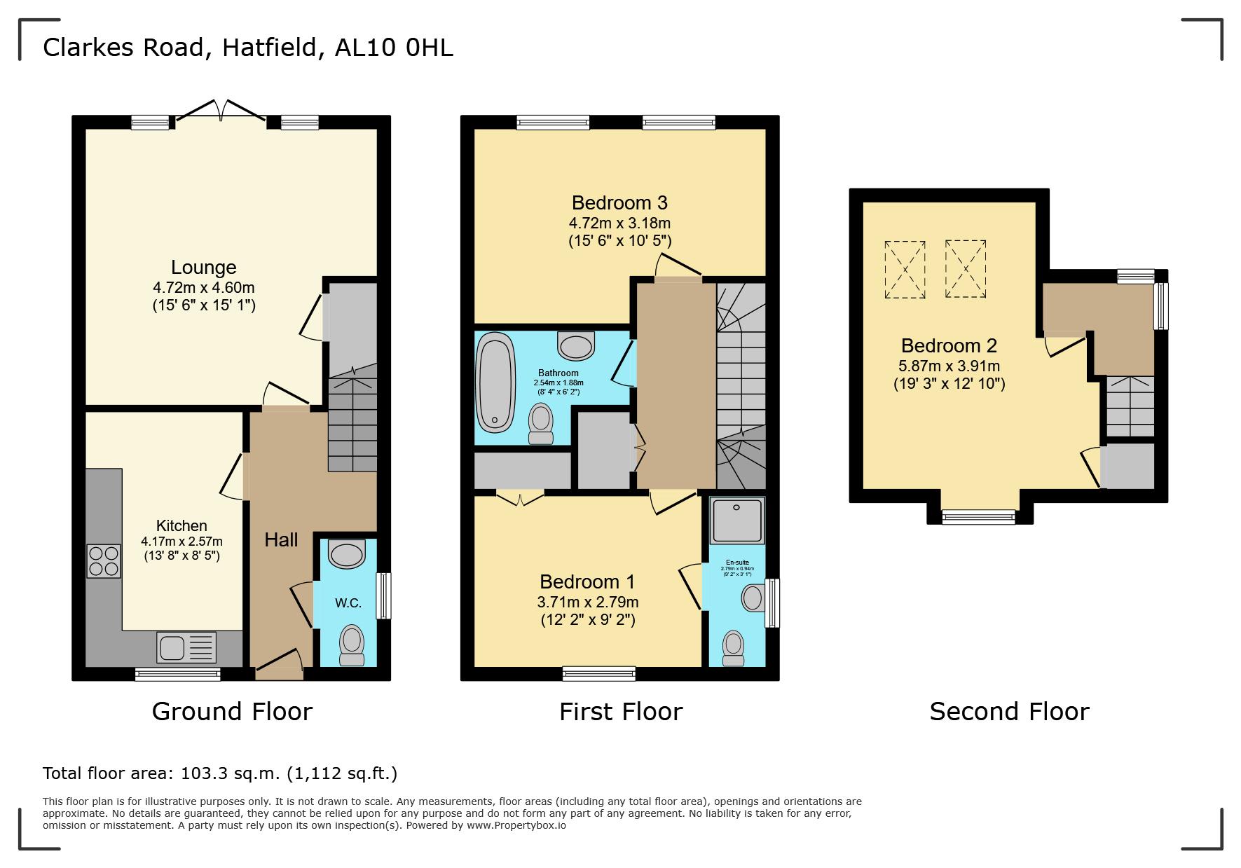 20a, Clarkes Road, Hatfield floorplan