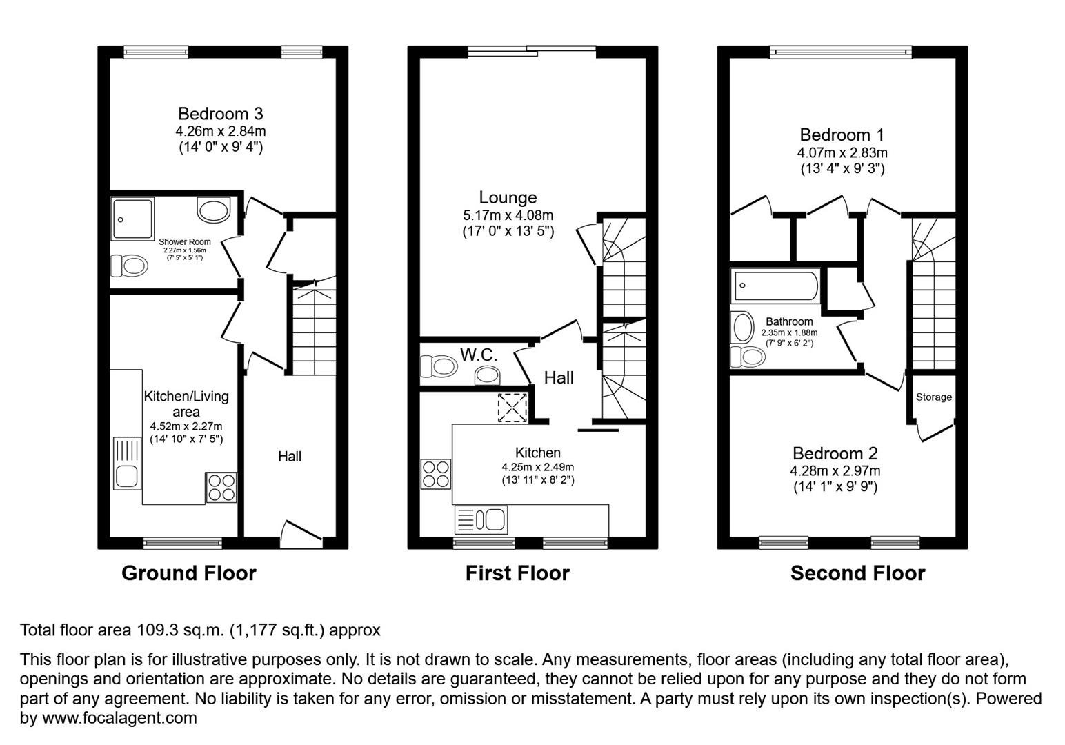 12, Marine Parade, Seaford floorplan