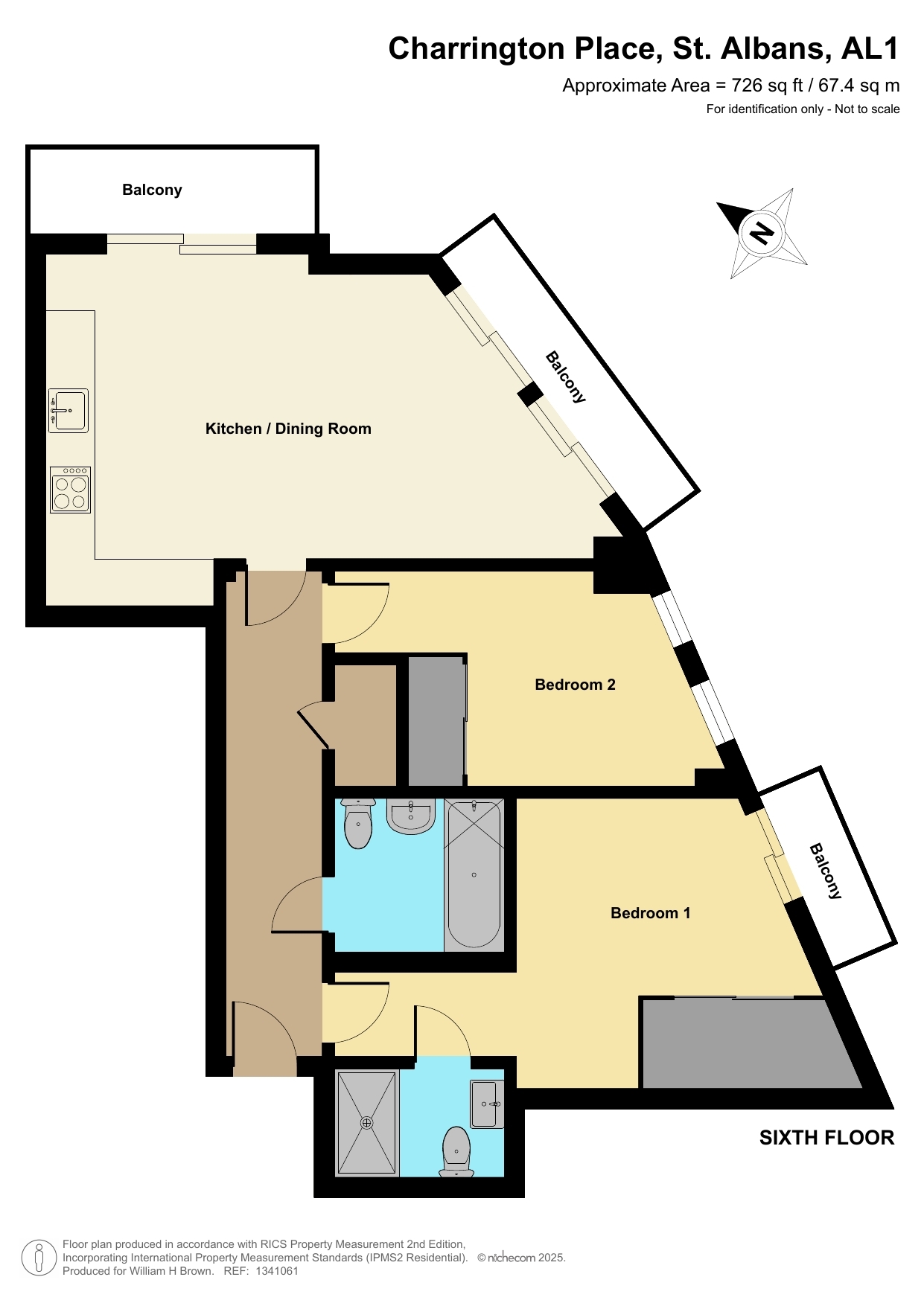 36, Opus House, Charrington Place, St. Albans floorplan