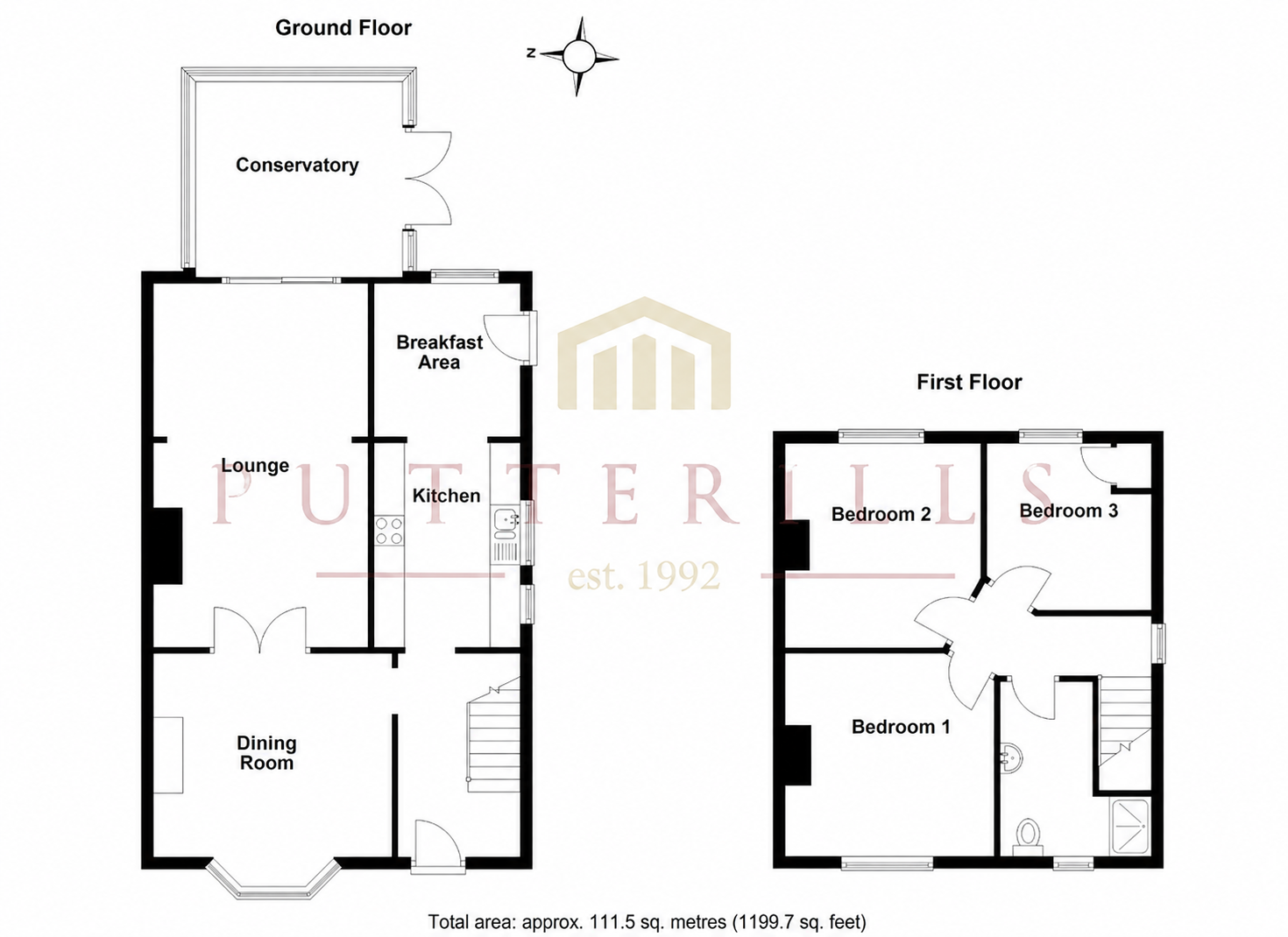 105, Fairview Road, Hertfordshire floorplan