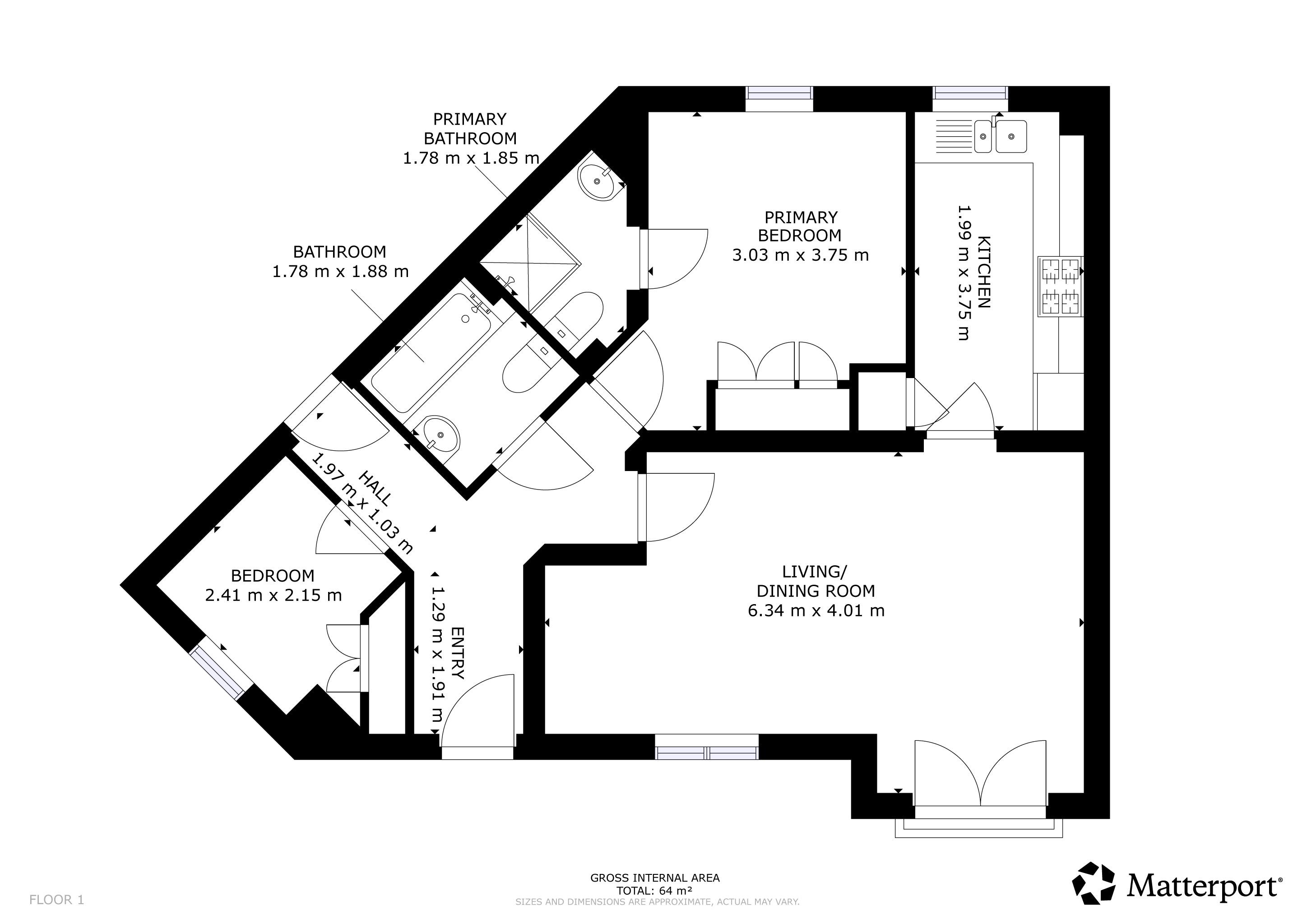 66, Knightsbridge Court, Newcastle upon Tyne floorplan