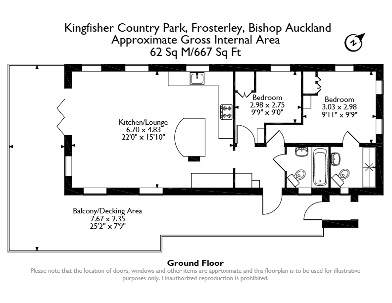 Kingfisher Country Park, Bishop Auckland floorplan