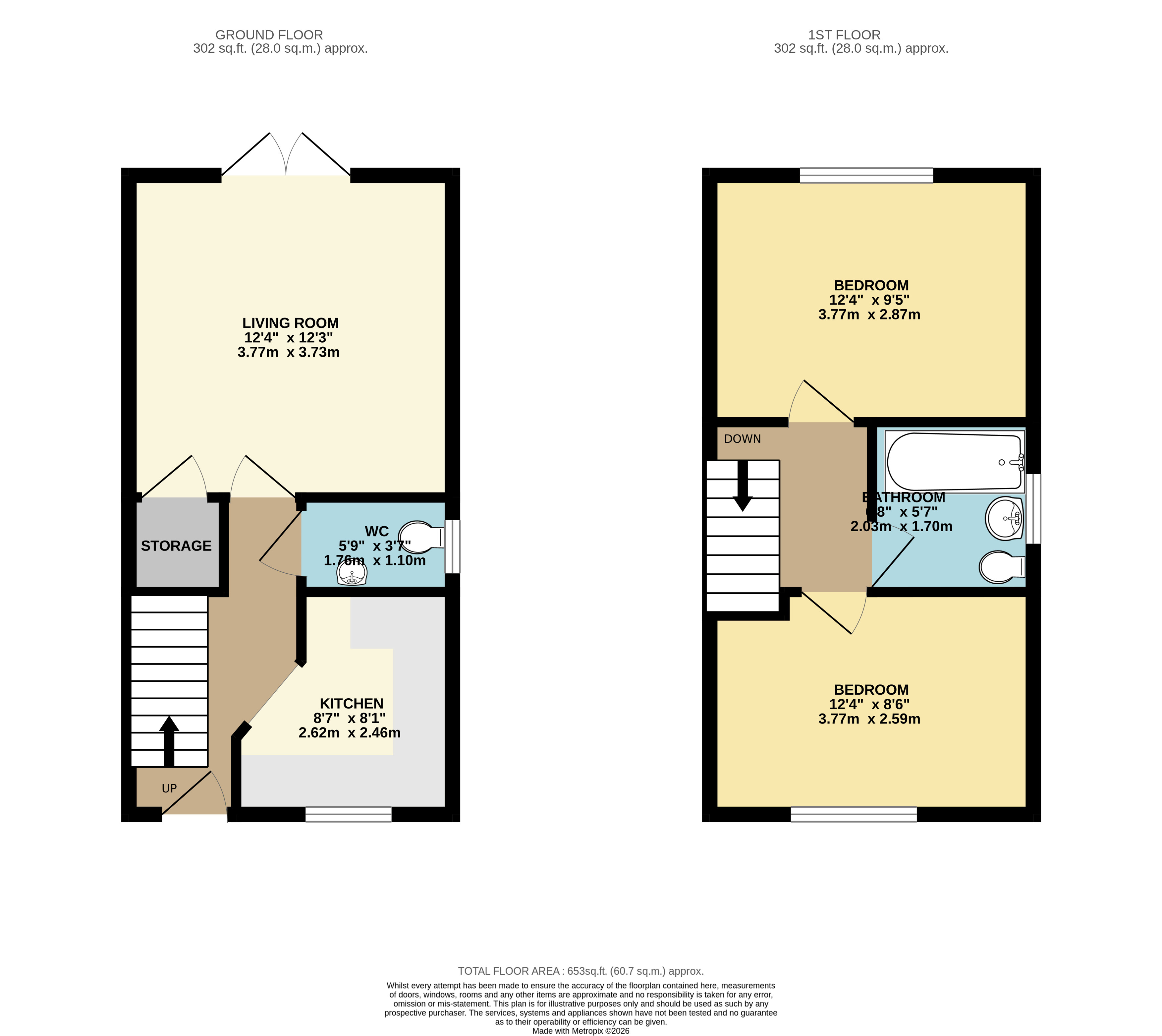 54, Borrowdale Crescent, Leeds floorplan