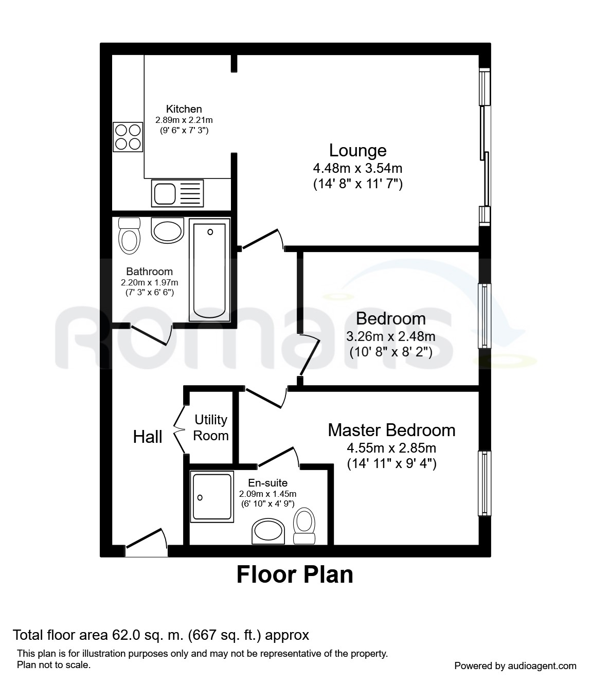 Flat 2,, Priory Point, Reading floorplan