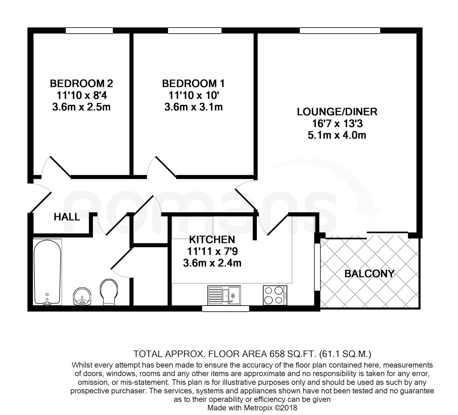 2 Bedrooms Flat for sale in Hipley Court, Warren Road, Guildford GU1