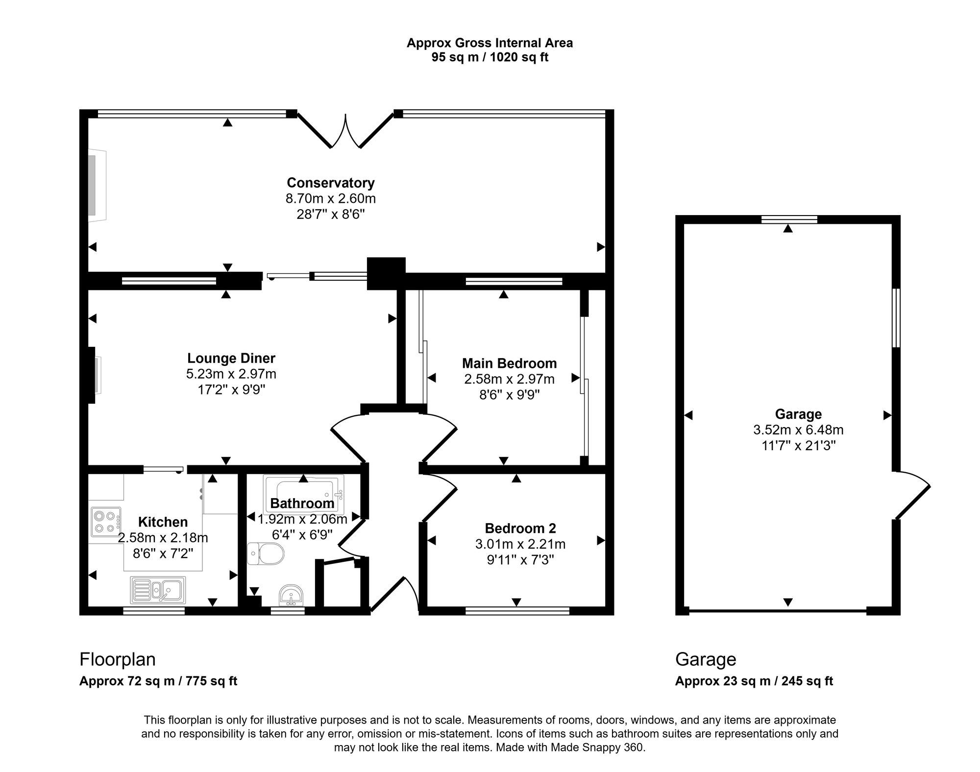 4 Hassness Close, Wigan floorplan