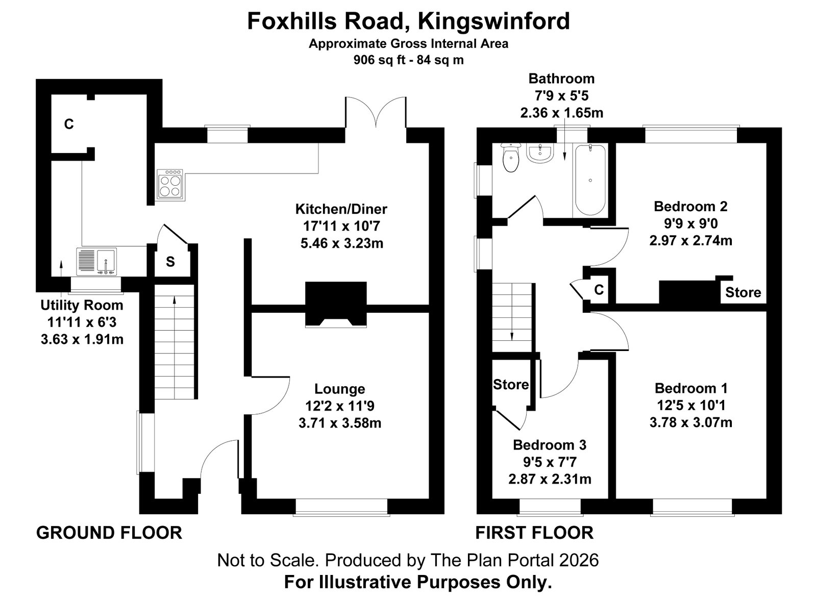 5, Foxhills Road, Stourbridge floorplan